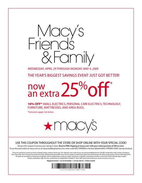 macy's coupon code for today.